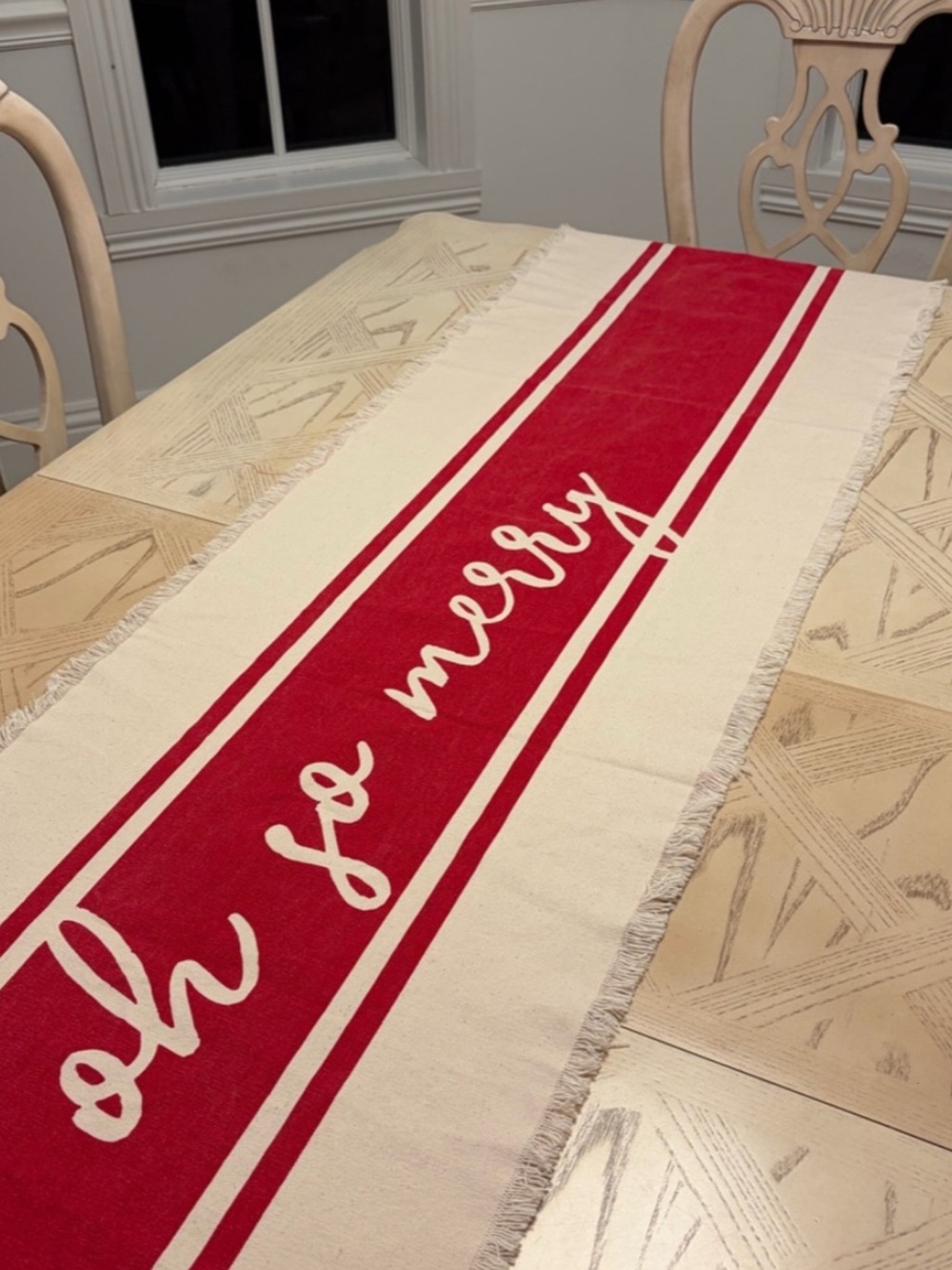 Mud Pie Reversible Holiday Table Runner